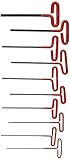 ATE Pro. USA 83342 Wrench, Hex Key, Dipped T-Handle, Metric, 10 Piece Set [並行輸入品]