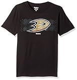 NHL teen-boys NHL Youthボーイズ半袖"フラクタルカモ" Tシャツ M ブラック