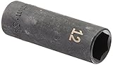 SK Hand Tool 31072 0.25 in. Drive 6Pt.Deep Metric Impact Socket, 1 2 mm.