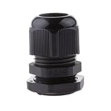 SONONIA 　10Pcs　PG19　黒　プラスチック製　IP68防水　ケーブル固定用　ケーブルグランドコネクタ　12-15mm　機械制御ボックス、配電盤、電化製品、機械などに適用可能