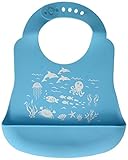 Brinware 'School of Fish' Catch-All Silicone Bib with Pocket by Brinware