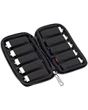 LIKENNY USBフラッシュドライブケース USBフラッシュメモリ専用収納ケース 10個収納可能 インナーバッグ 小分け 防水 USBメモリースティック用 (ブラック)