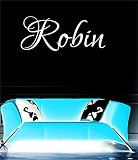 Robin Girl名前またはBoy名前部屋名前壁引用アートビニールデカールステッカー