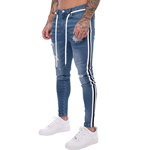 Mua ジーンズ メンズダメージ スキニーストレッチ デニム パンツ 4