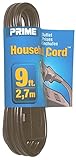 Prime Wire & Cable EC670609 9-Foot 16/2 SPT-2 3-Outlet Indoor Cord, Brown [並行輸入品]
