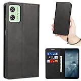 MOTO G64 5G / G64y 5G ケース 手帳型 【ストラップ 一本付】 適用 MOTO G64y 5G ケース MOTOG64 スマホケース MOTOROLA g64 ケース MOTOROLAG64 手帳 モトG64 携帯カバー case 【Heofuixt】 滑り止め 合成レザー スタンド 手首掛け ハンドストラップ カード入れ マグネット フリップ 落ち着いた色 ブラック