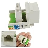 CAT3モジュールのキーストーンを接続するDealMuxホワイトネットワーク・コンピュータ