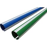 日大工業:ワニ印 単管安全標示カバー 「目立つぞ」 グリーン/白 長さ900mm 000170 型式:000170