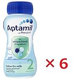 6本まとめ買い Aptamil(アプタミル)液体ベビーミルク6-12カ月 200ml  200ml