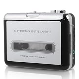 カセットプレーヤー,カセットテープからMP3 CDへのコンバーターテープからPCへカセットレコーダーMP3 CDコンバーター,キャプチャーデジタルオーディオ音楽プレーヤー,ヘッドホン付き