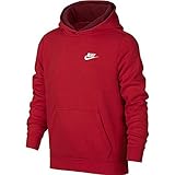 Nike Boy 'sスポーツウェアトレーニングプルオーバーパーカー XS レッド