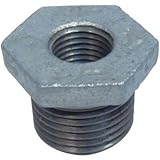 ブッシング 可鍛鋳鉄製管継手(白) (1/2B×1/4B)×21L BU