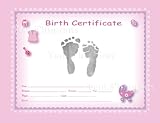 TenLil'Imprints Birth Certificate Kit, Pink/Black by Ten Lil' Imprints