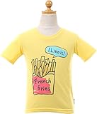 (キッズアップテンポ)kids up tempo キッズ 半袖Tシャツ【qts2423】120cm イエロー(ポテト)