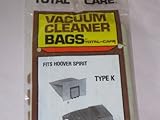 Vacuum Cleaner Bags Fits Hoover Spirit Type K - New Old Stock - Pkg of 2