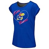 カンザスジェイホークスKu Girls Tee杢Split Back Tシャツ