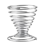 Generic 1Pcs Stainless Steel Spring Wire Tray Boiled Egg Cups Holder Stand Storage Eggs Tools #05149