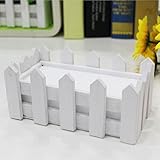 suyunyuan花2pc Modern GardenプラスチックフェンスFlowerpotプラントポットフラワー盆栽苗ポット One Size 45053820499-1