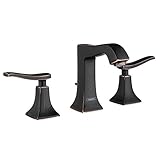 Hansgrohe Metris C Widespread蛇口 5.50 x 14.25 x 6.06 inches ブロンズ 31073921 1