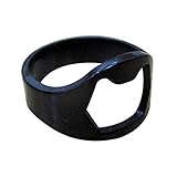 22 mmステンレススチールリングリングビール栓抜きシルバー 180118