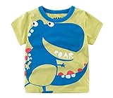 (美来Kids) 子ども服 男の子 キッズ Ｔシャツ 半袖 車 シャーク柄 恐竜柄 普段着 夏服 カジュアル 100 110 120 (100, 恐竜柄)