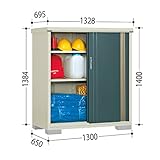 【訳あり】【アウトレット商品】　タクボ物置　グランプレステージ　全面棚タイプ　旧型番品　M-136CF　【メーカー倉庫の限定3台　売り切れたらゴメンナサイ】 ジェイドグレー