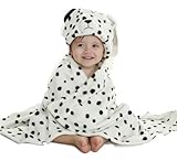 【ベビー】動物着ぐるみ風ポンチョ　毛布　１００ｃｍ　ダルメシアン