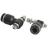 uxcell 空気圧スピードアジャスタ バルブコネクタ カプラー 6mm 5mmのネジ 2個入り