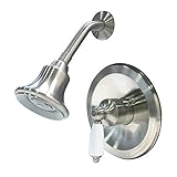 Aqueous 60BN1STRMBN Teabury Porcelain Shower Only Trim Kit Lever Handle, Brushed Nickel [並行輸入品]