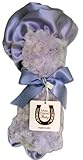 Max Daniel Baby Rosebuds and Satin Security Blanket - Lavender by Max Daniel Designs