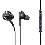 Samsung ブラック AKG イヤホン ヘッドホン ヘッドセット ハンズフリー Samsung Galaxy S8 & S8+ 用 バルクパッケージ