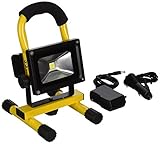 TruePower 30-3002 Portable 10W COB Type Super Bright LED Work Light Rechargeable Li-Ion Flood Light 