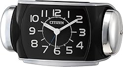 シチズン 大音量 目覚まし 時計 アナログ バトルパワーR636 銀色 メタリック CITIZEN 8RA636-002