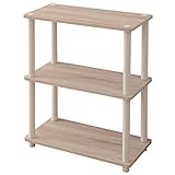 山善(YAMAZEN) 角が丸いラック システムラック(幅60奥行30) 棚3段 オークホワイト SR-3(OAK3/WH)