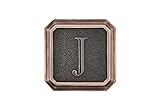 建築メールボックス3650orb-jアルミオイルはブロンズモノグラム – 文字" J "