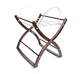 Izziwotnot Rocking Moses Basket Stand Mahogany by Izziwotnot