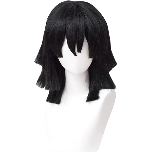 伊黒小芭内 ウィッグ セット済 三分妄想 鬼滅の刃 コスプレ 伊黒小芭内 ウィッグ : 五次元