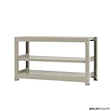 中量棚300kg 単体 幅120×奥行75×高さ70cm 3段 ニューアイボリー 300kg/段
