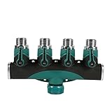 SoarUp　蛇口 分岐 　4分岐蛇口　水道蛇口分岐　4方向　高品質　ガーデンホース用　給水ホース　家庭灌漑　農業灌漑