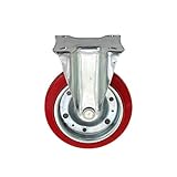 PU固定キャスター 単品 １個 車輪径約15.2cm キャスター タイヤ 車輪 カゴ台車 かご台車 業務用台車 大型台車 オプション 台車用 caster-fix-a