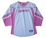 Anaheim Ducks WomensユースサイズXLサイズXL ( 16 ) NHL Authentic VネックGlitteredロゴシャツ – Girlsピンク&ホワイト