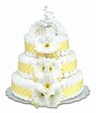 Bloomers Baby Diaper Cake Classic Yellow Gerbera Daisies 3-Tier by Bloomers [並行輸入品]