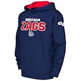 Colosseum Youth NCAA Gonzaga Bulldogs Polyプルオーバーパーカー Large (16/18) with Name Printed on the Back