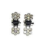 [ARTASY WORKSHOP®][並行輸入品] キュート! 11色 キラキラ ヘアクリップ ヘアピン 2枚セット 可愛いヘアクリップ　赤ちゃんヘアピン　ヘアアクセサリー 髪飾り ベビー (ホワイト