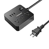 【さらにプライム会員510円オフ】延長コード 電源タップ 1.5m usb コンセント 3個AC口 3USB 一括スイッチ テーブルタップ