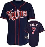 ジョー・マウアーマジェスティックAlternate Navyレプリカ# 7 Minnesota Twins Jerseyビッグサイズ XXXX-Large