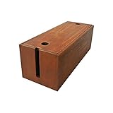 ケーブルボックス コンセントケース コードケース 収納ケース アジア雑貨 手作り ハンドメイド エスニック 雑貨 北欧 木材 天然 直輸入 セール (BROWN_WASH)