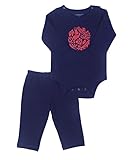 Oceankids ベビーボーイズベビーガールズネイビーブルージャンプスーツ新生児幼児ロンパーロングスリーブ 18M 12-18ヶ月