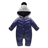 Kayiyasu カイヤス ベビーロンパース キッズジャンプスーツ ベビーダウンコート 子どもダウンジャケット 子供用つなぎ 新生児用カバーオール オーバーオール フード付き 021-tianz-pf