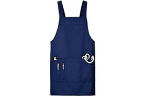 [ナースリー] NEWセミミドル丈エプロン (さらりタッチ) シワになりにくい レディース 看護 介護 保育 歯科 4L-5L (x 1) ネイビー 9127024A